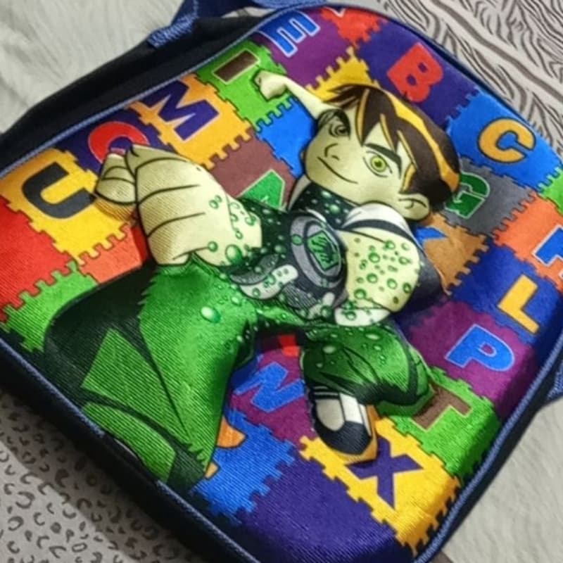 Kids School Bag Black & Multi